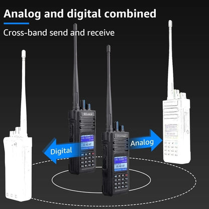Two-Way Radios/Ham Radio, DMR/Analog Handheld Radio w/GPS, Dual Band Digital Two Way Radio,IP67Waterproof,