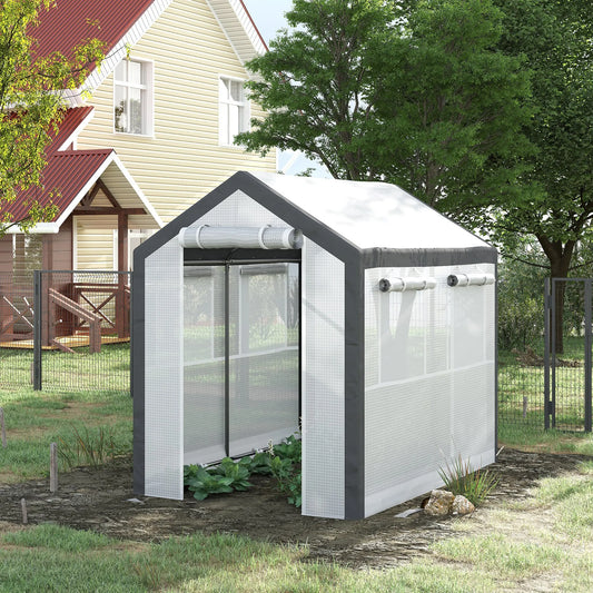 8' X 6' X 7.5' Walk-In Greenhouse Tunnel Portable Plant Garden Steel Frame