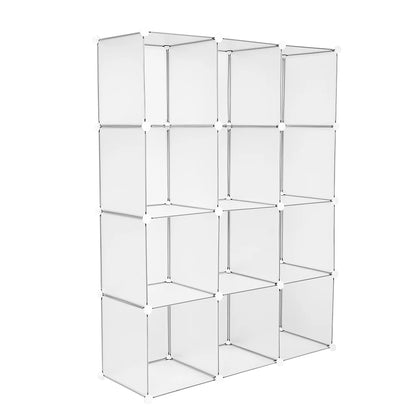 Cube Storage 12-Cube Book Shelf, Storage Shelves, Closet Organizer Shelf