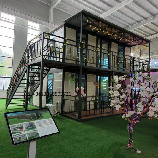 Prefab Houses 2 Story Mobile Homes Expandable Container House Tiny Folding Room Vacation House