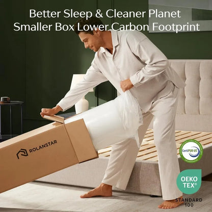 6 Inch Gel Memory Foam Mattress in a Box, Fiberglass Free, Breathable for Cooler Sleep Supportive & Pressure Relief, Customized