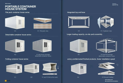 Mobile 20ft 30ft 40ft 2 3 4  5 6 Bedroom Folding Expandable Tiny House Prefabricated Container Homes