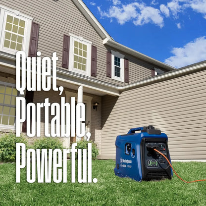 2550 Peak Watt Super Quiet & Lightweight Portable Inverter Generator, RV Ready 30A Outlet, Gas Powered, Parallel Capable
