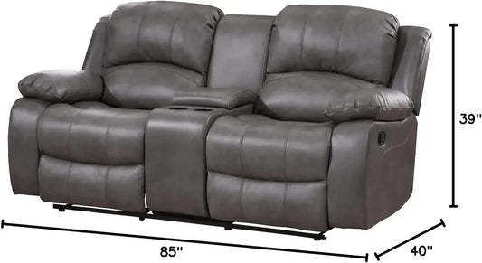 Hot sales till sold out, 2PC Leather Air Reclining Sofa Loveseat Set Living Room Set