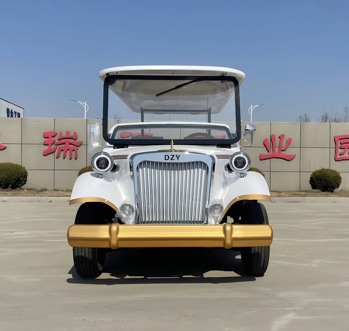 High Quality Vintage 8-11 Seater Electric Sightseeing Station Wagon and Bus Classic Golf Cart