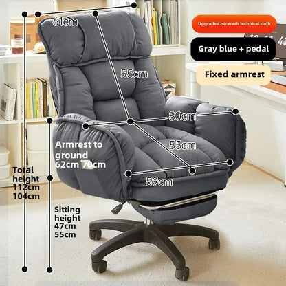 Footrest, Wheels, Student Relaxing Gaming Office Chair