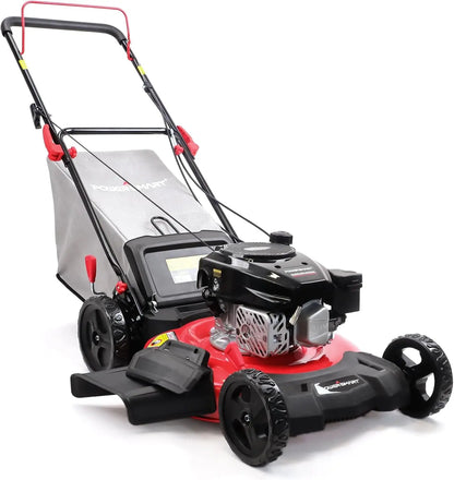 Customizable  Lawn Mower Gas Powered, 21-Inch 144cc Engine 3-in-1 Walk-Behind Push Lawn Mower, Oil Included