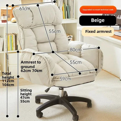 Footrest, Wheels, Student Relaxing Gaming Office Chair