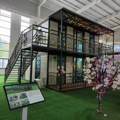 Prefab Houses 2 Story Mobile Homes Expandable Container House Tiny Folding Room Vacation House
