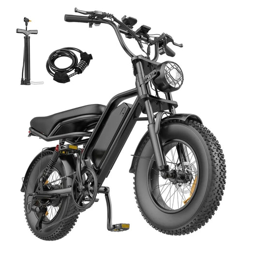 500W/750W Fat Tire Electric Dirt Bike for Adults, 48V 13.5AH/18AH Removable Battery 16"/20" Electric Motorcycle,