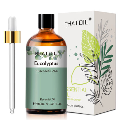 100ml Eucalyptus Essential Oil For Skin Lavender Vanilla Jasmine Lemon Bergamot Aroma Oil for Aromatherapy, Candle Making