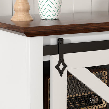 TV Stand 60’’ with Fireplace ,Farmhouse Entertainment Center w/26’’ Electric Fireplace