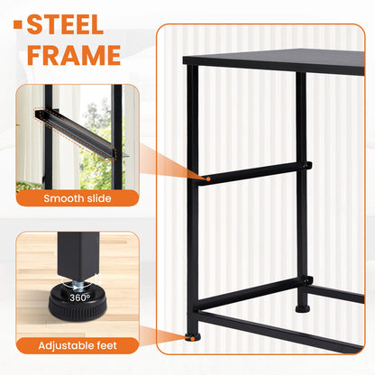 Nightstand Bedside,  Closet ,Chest,  Bedroom 2 Fabric Drawers Cabinet Furniture