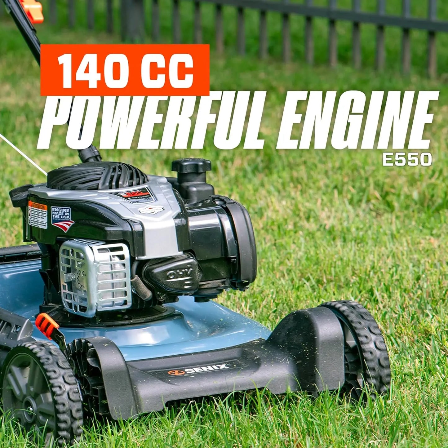 Customizable  Gas Push Lawn Mower with 140 cc 4-Cycle Briggs & Stratton Engine, Bagging, Mulching