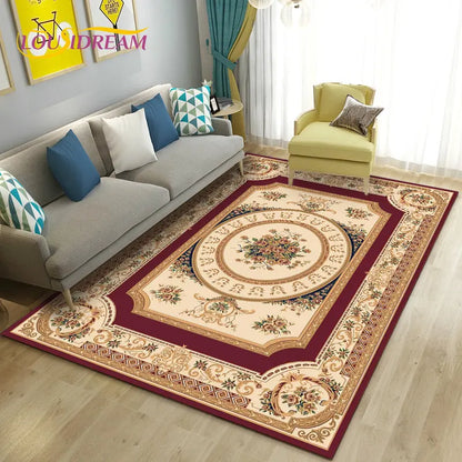 Turkish Bohemian Persian Area Rug Large, Carpet Rug for Living Room Bedroom Sofa Doormat Decoration, Kitchen Non-slip Floor Mat