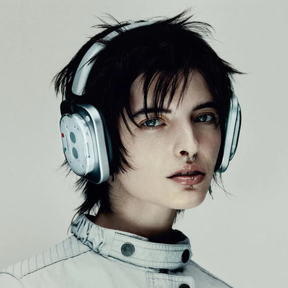 Headphone (1) Hybrid Active Noise Cancelling Headphones, Wireless Over Ear Headphones with 6 MICS