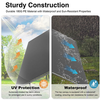 10 x 20 ft Outdoor Canopy Carport, Portable Car Tent Garage