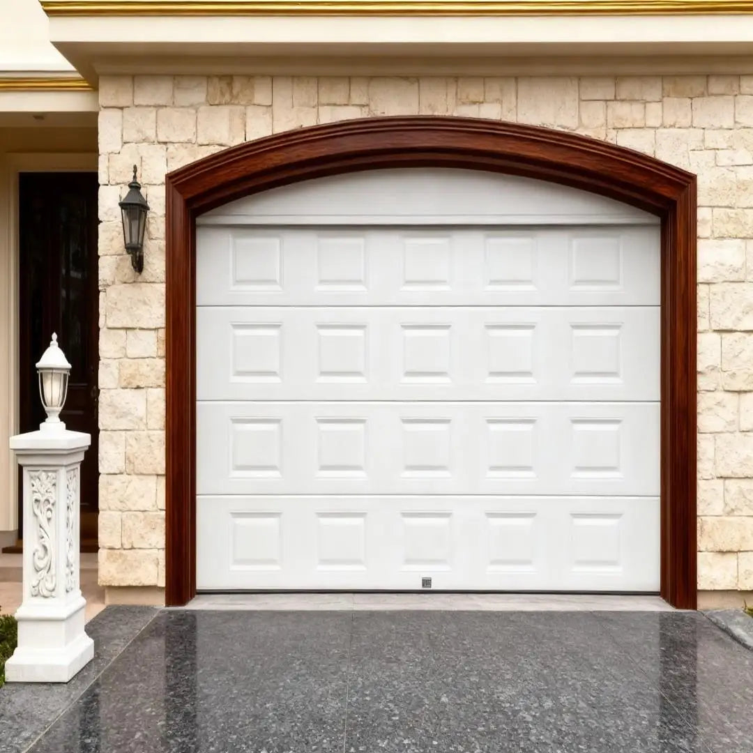 Edgydoor Garage Door: 8x7ft Foam Panels with Tempered Glass Windows - 2025 Bestseller for Residential Use