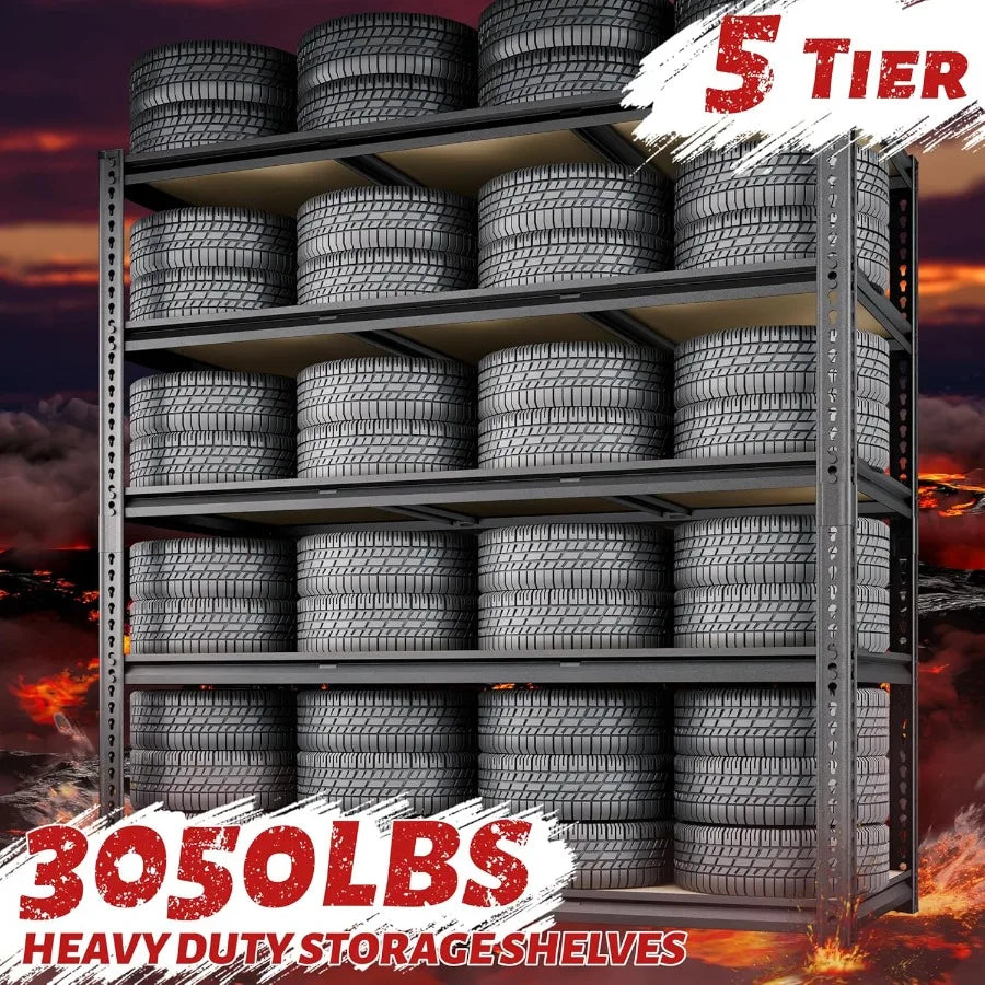 Heavy Duty, Metal Shelving Unit for Garage Storage with 3050 LBS Capacity