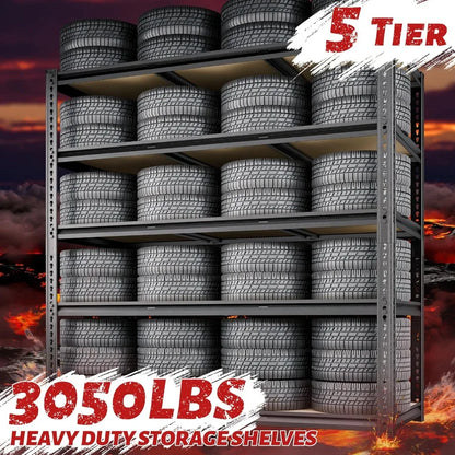 Heavy Duty, Metal Shelving Unit for Garage Storage with 3050 LBS Capacity