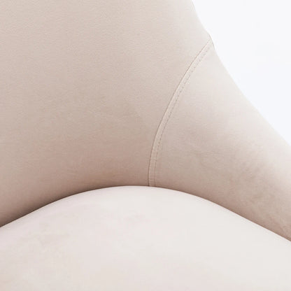 Glam Boucle Pleated Velvet Dining Chair Set of 4 with Rear Handle