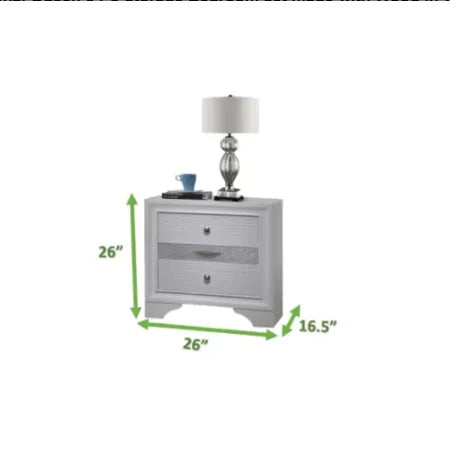 Traditional Queen 5 Pc Storage Bedroom set made with Wood