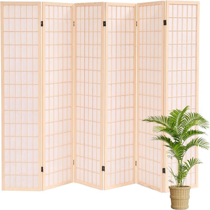Japanese Shoji Screen Room Divider – Folding Wooden Privacy Panel for Home, Office & Garden