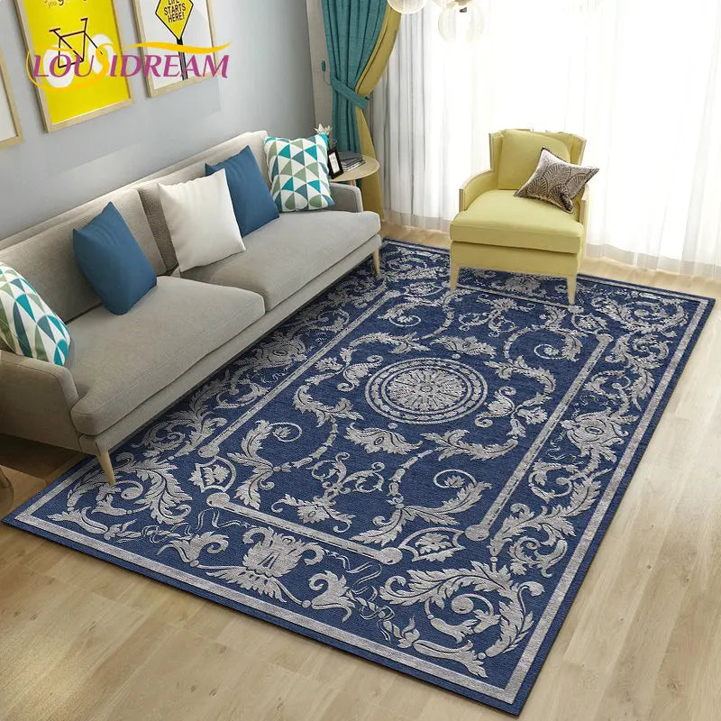 Turkish Bohemian Persian Area Rug Large, Carpet Rug for Living Room Bedroom Sofa Doormat Decoration, Kitchen Non-slip Floor Mat