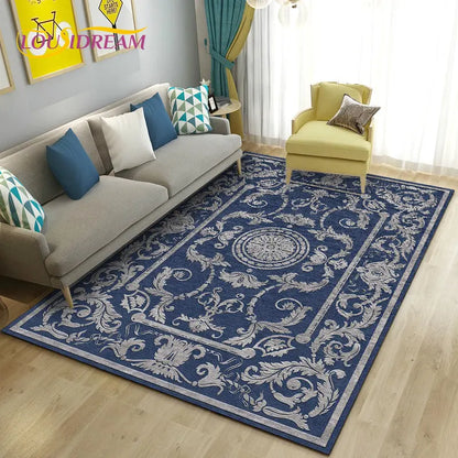 Turkish Bohemian Persian Area Rug Large, Carpet Rug for Living Room Bedroom Sofa Doormat Decoration, Kitchen Non-slip Floor Mat