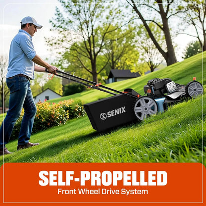 Customizable LSSG-M9 21-inch Gas Self-Propelled Lawn Mower - 140 cc 4-Cycle Briggs & Stratton Engine, Bagging, Mulching