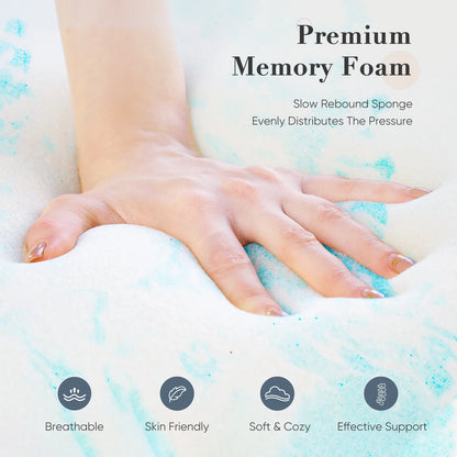 Gel Memory Foam Mattress Topper Full Size Cooling Mattress Soft and Breathable Bed Topper