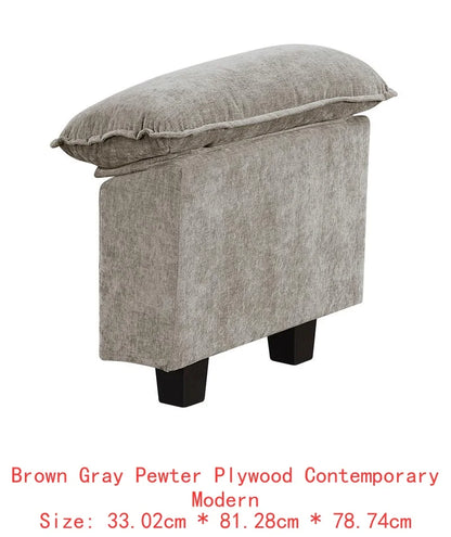 6-Piece Modular Sectional Sofa Set in Plush Chenille Upholstery- Durable Plywood