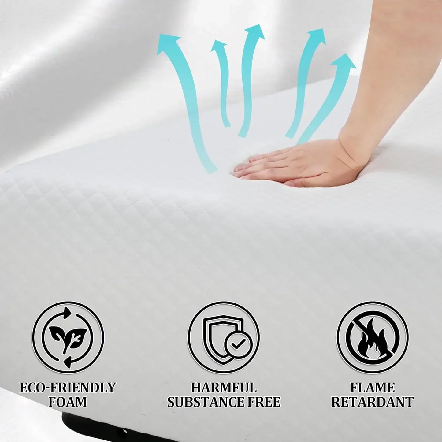 Mattress with Memory Foam 6/8/10/12/14 Inch Cooling-Gel Queen Mattress,Full Size Mattress
