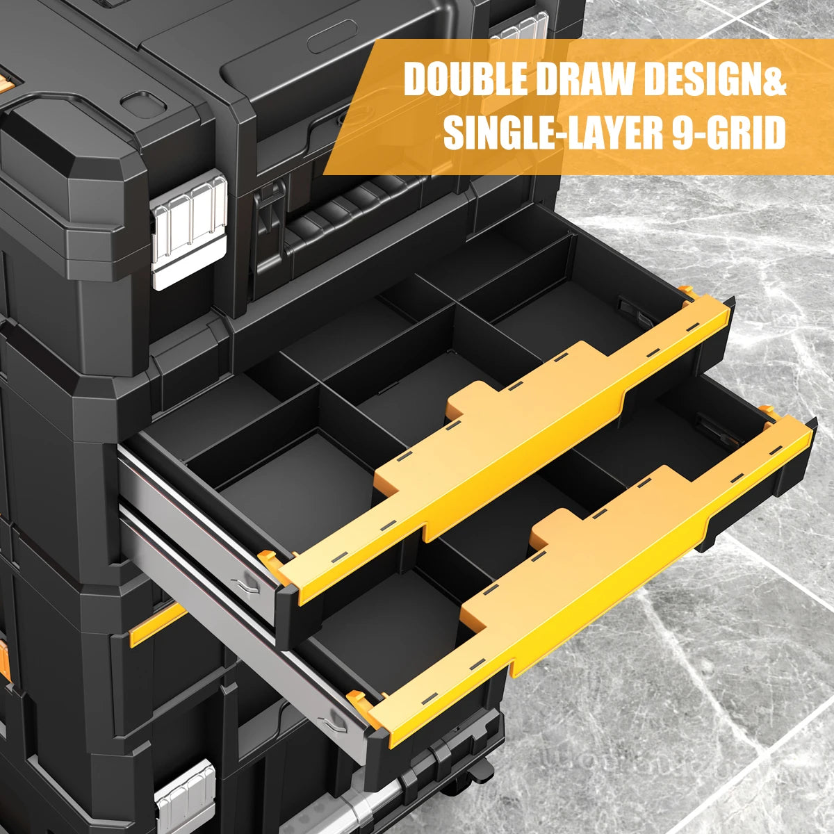 Stackable, Rolling, Tool Box ,Organizer, Storage System For Garage Storage, Home Repairs