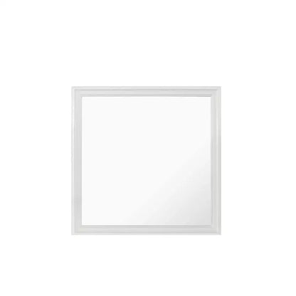 5PC White Queen Bedroom Set with Shaker Design