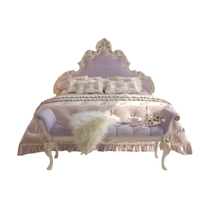 Platform Unique Bed Beauty European Simple Safe Sleeping Bed Girls Princess Sun Floor Wooden Furniture