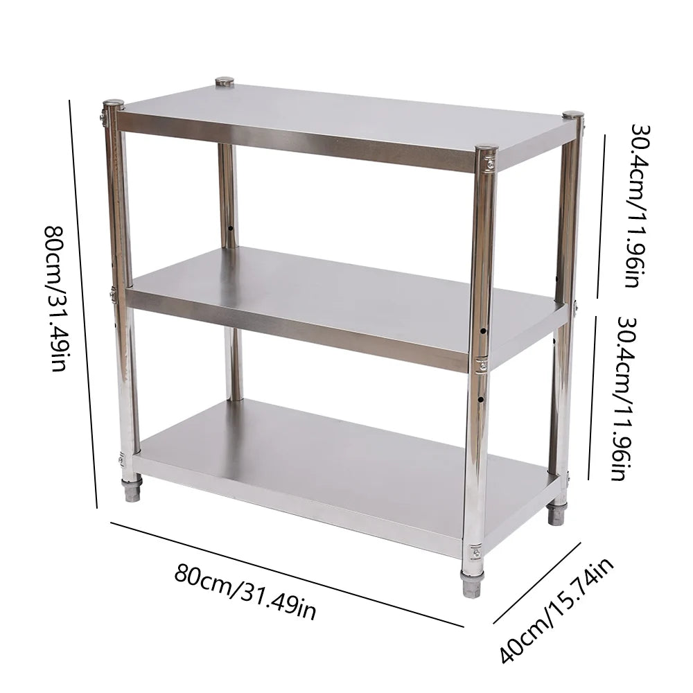 Stainless Steel Storage Shelving Organizer Storage Rack Shelves