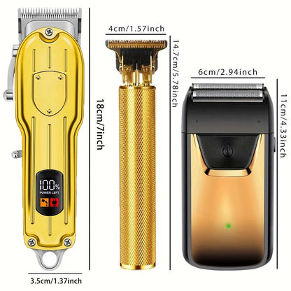 Professional Barber Cordless Hair Grooming Kit