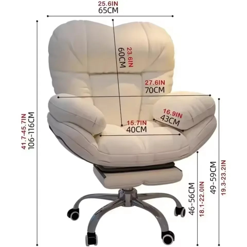 Recliner Gaming Chair - Home Office Desk Chair with Lift