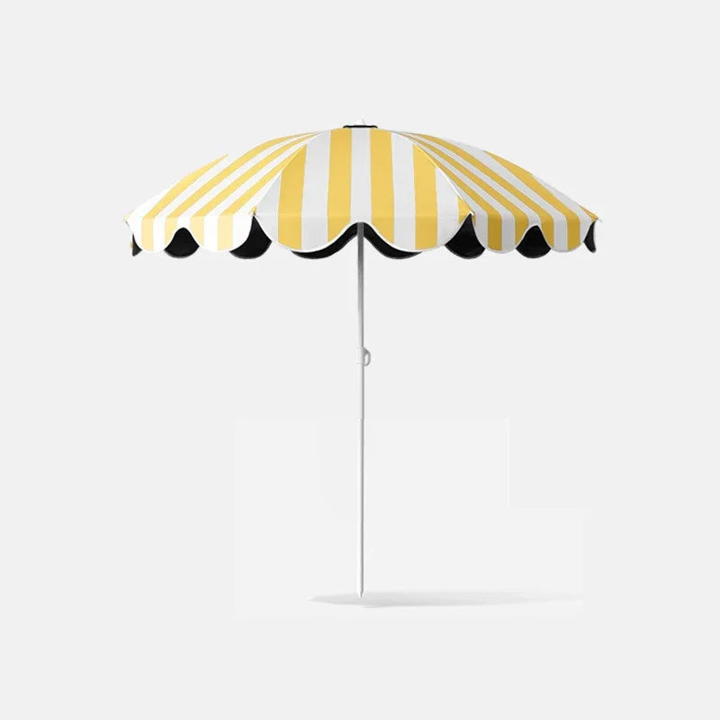 Patio Umbrella, Strip Style, Large Beach Umbrella, Outdoor, Garden Sun, Umbrella Big Size with Base