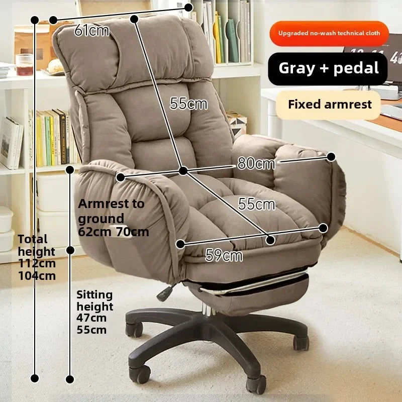 Footrest, Wheels, Student Relaxing Gaming Office Chair