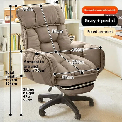 Footrest, Wheels, Student Relaxing Gaming Office Chair