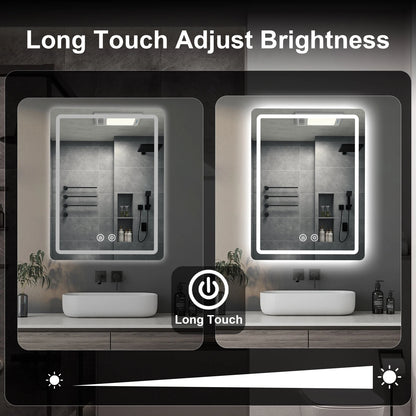 20x28 inch LED Bathroom Mirror with Backlit Lights Fogless , Wall Mounted
