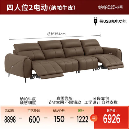 Recliner Classic Sofa , Apartment Design Sofa Elegant Living Room