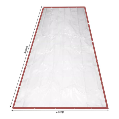 Commercial Waterproof, Vinyl Clear Awning, Canopy Roll Up, Patio Enclosure