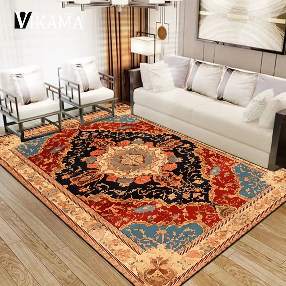 Luxury Persian Large Size Carpets Living Room Decoration, Home Non-slip Bedroom Rug