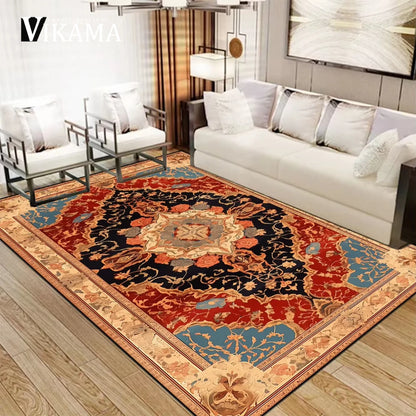 Luxury Persian Large Size Carpets Living Room Decoration, Home Non-slip Bedroom Rug