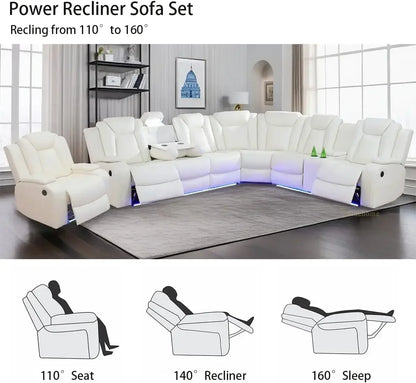 Hot sales, Power Recliner Adjustable Sofa, Loveseat Chair with Storage