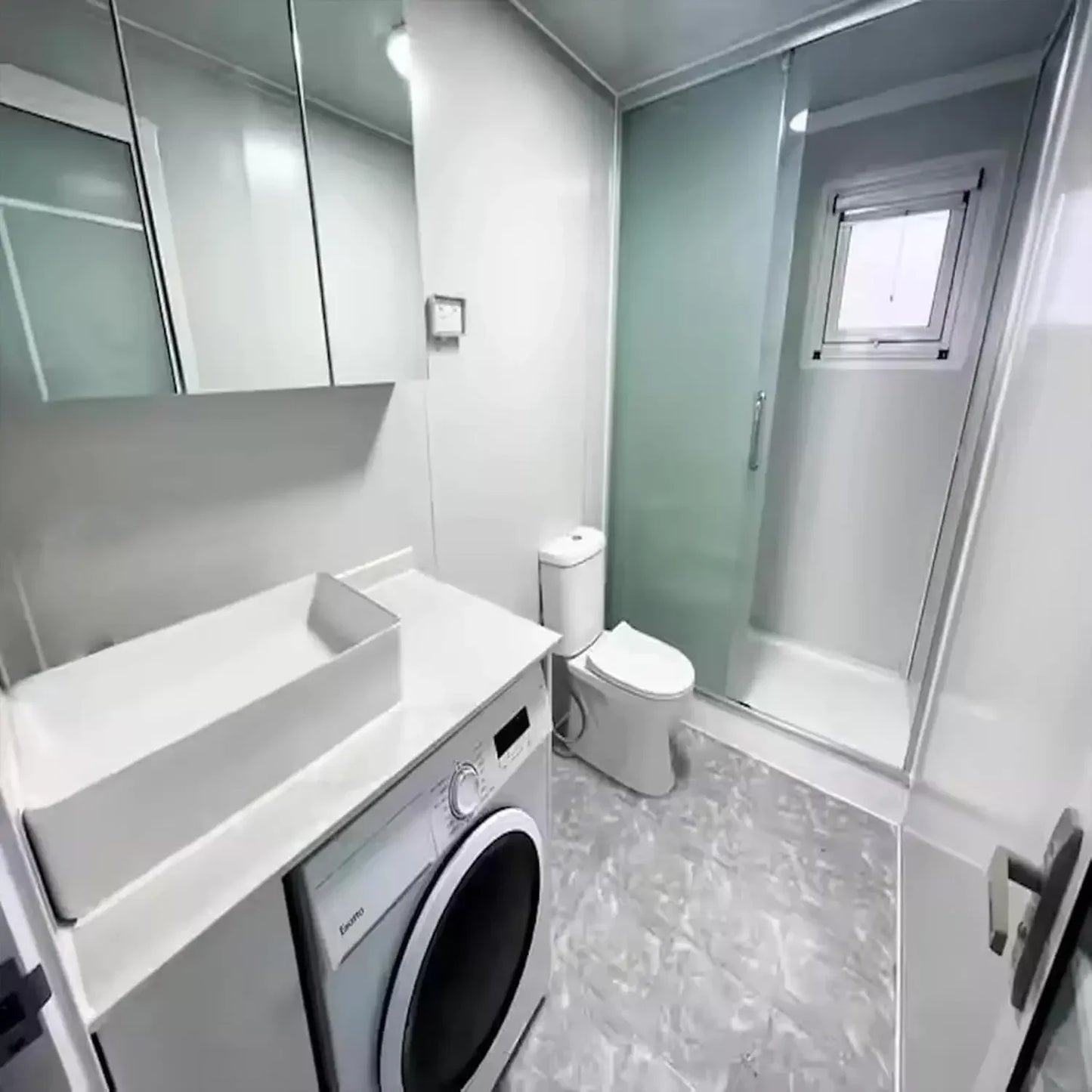 20ft Luxury Expandable Tiny Home for Sale, Prefab Folding Container House 2 Bedroom 1 Living Room 1 Bathroom