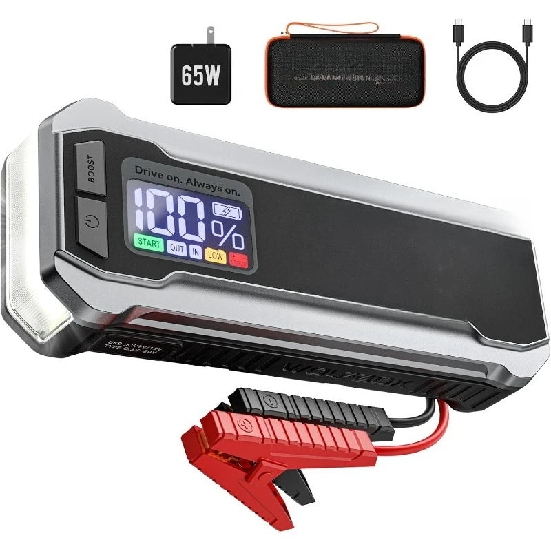 4000A Jump Starter,12V Car Battery Jump Starter, 24000mAh Portable Jump Starter Battery